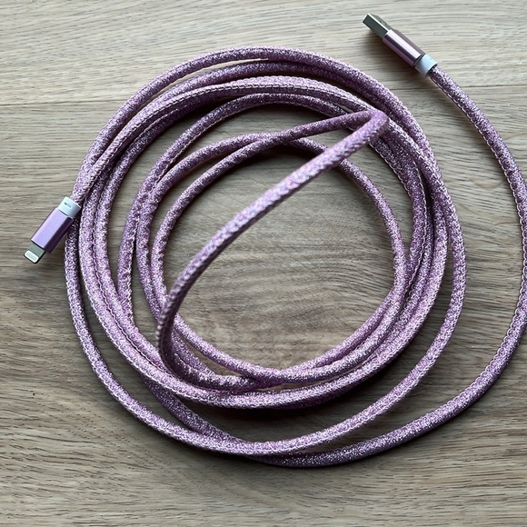 Sarina 10ft Pink/Purple USB Charging Cable IPhone Charger - Picture 11 of 11